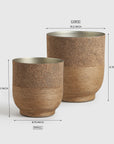 Selya Iron Vase With Jute Wrappers Indoor Planter