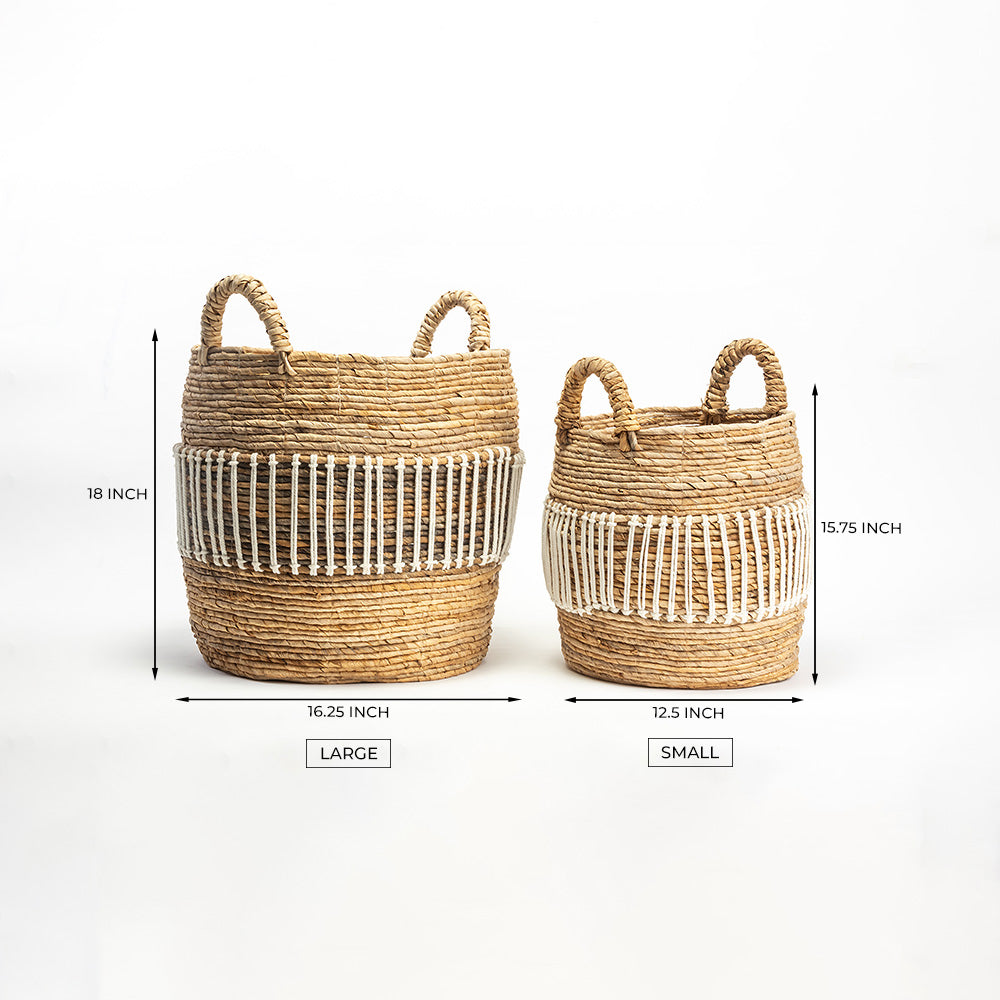 Pearl Perch Basket Set of 2