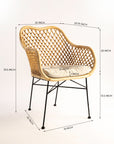 Justin Gel Semi Outdoor Chair