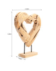 Love Knot Teakwood Sculpture