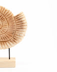 Fossil Tide Teakwood Sculpture