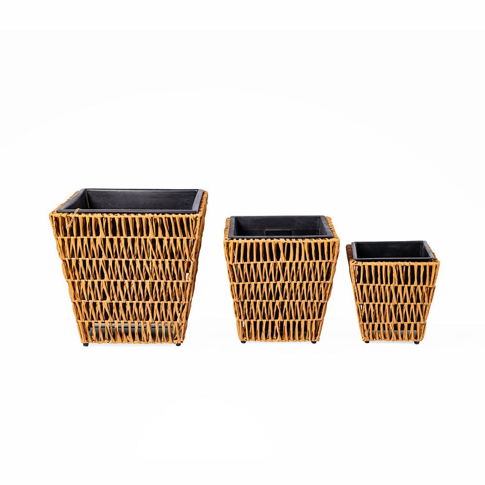 Meadow Bloom Planter Set Of 3 Pcs (7869611868350)