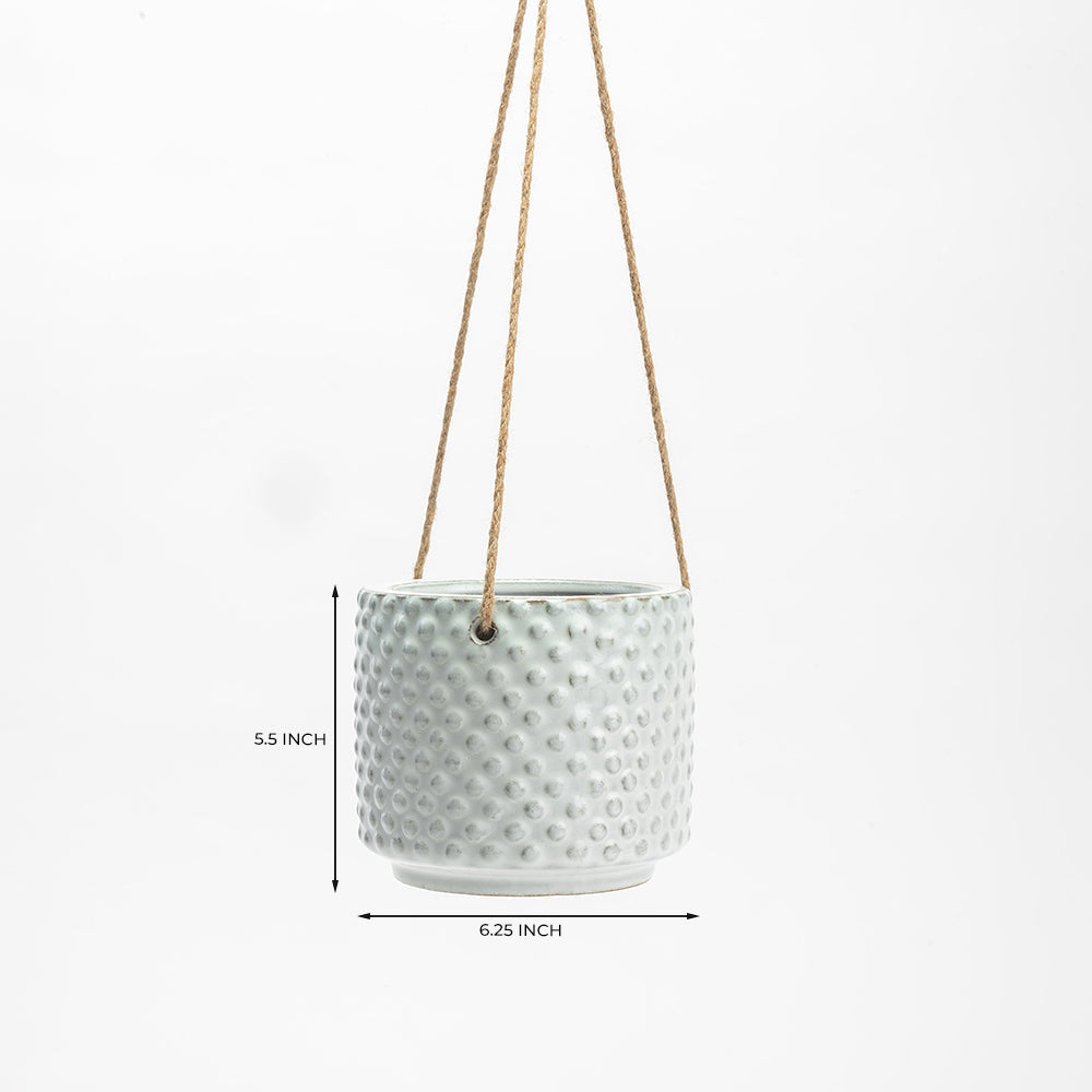 Bloom Beauty Ceramic Hanging Pot