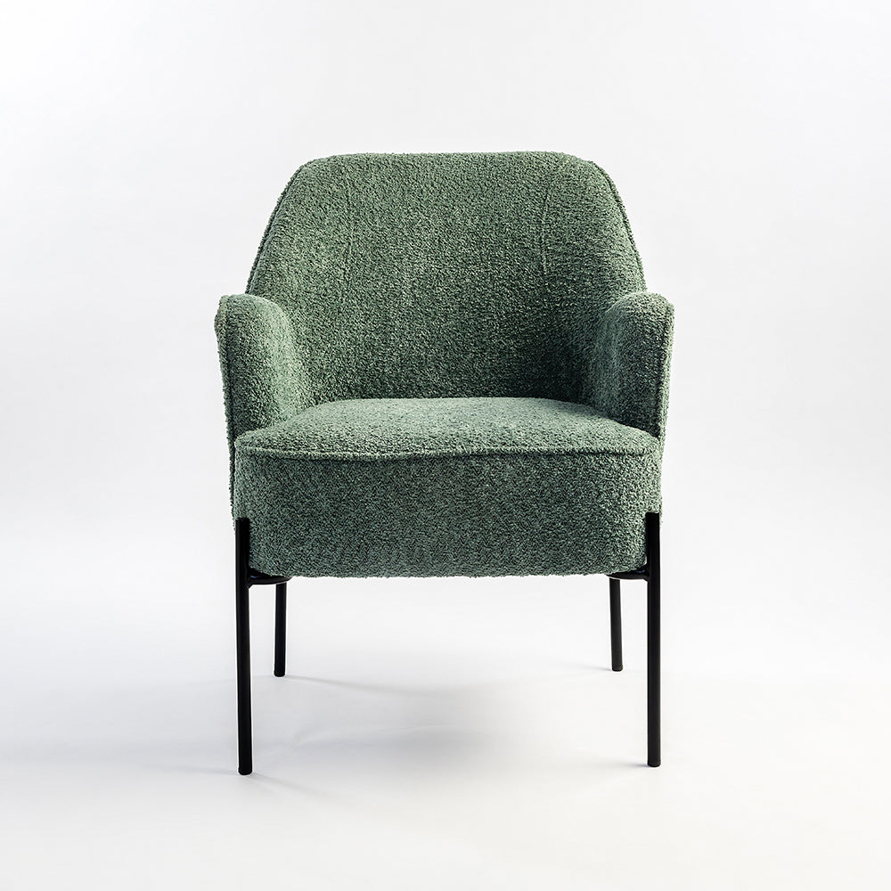 Ironveil Modern Armchair - Dark Green