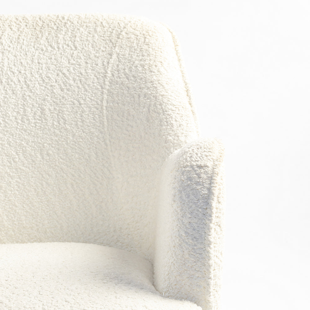 Ironveil Modern Armchair - White