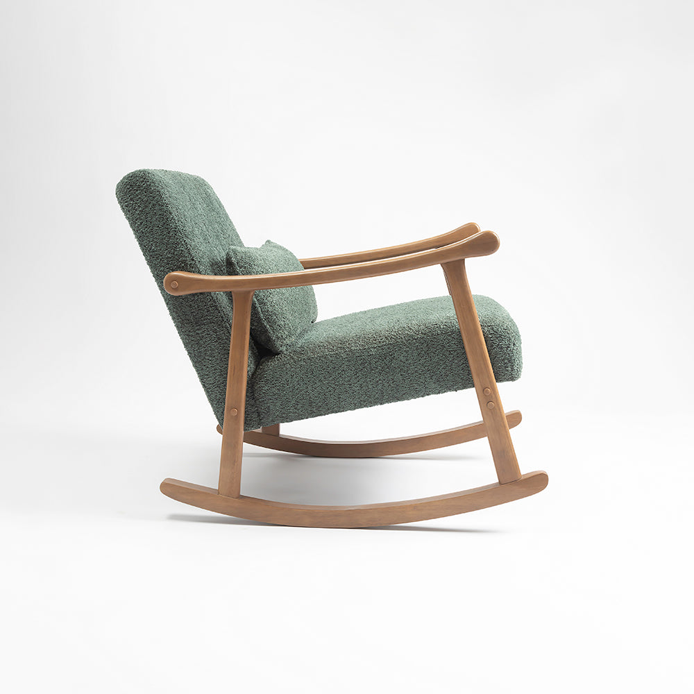 Margaret Wooden Rocking Chair - Dark Green
