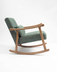 Margaret Wooden Rocking Chair - Dark Green