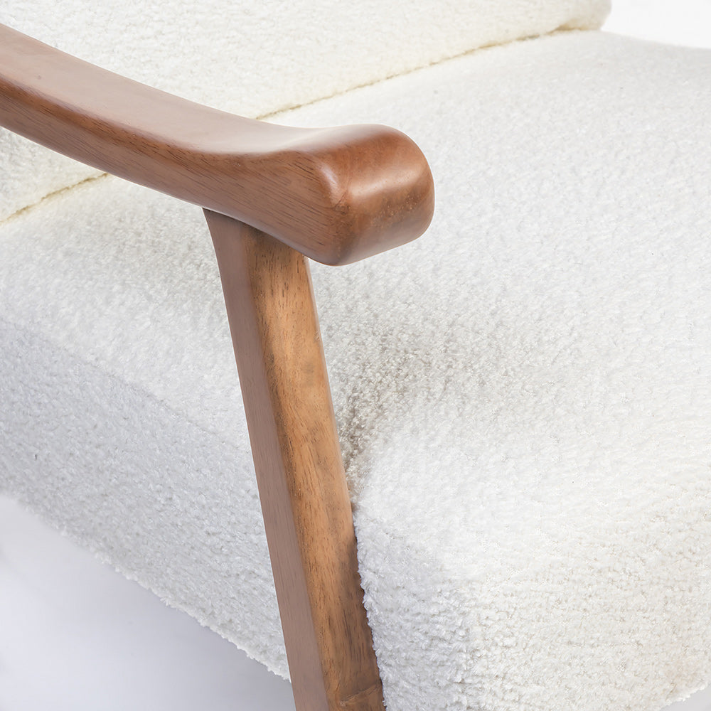 Margaret Wooden Rocking Chair - White