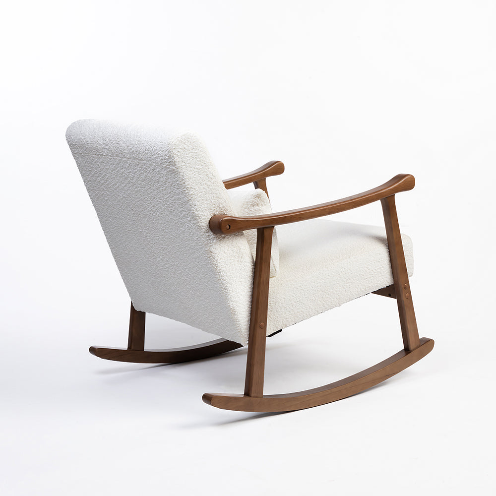Margaret Wooden Rocking Chair - White