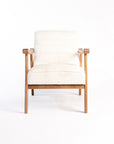 Tulsa Petal Wooden Armchair - White