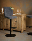 Idyll Bar Chair - Denim Grey