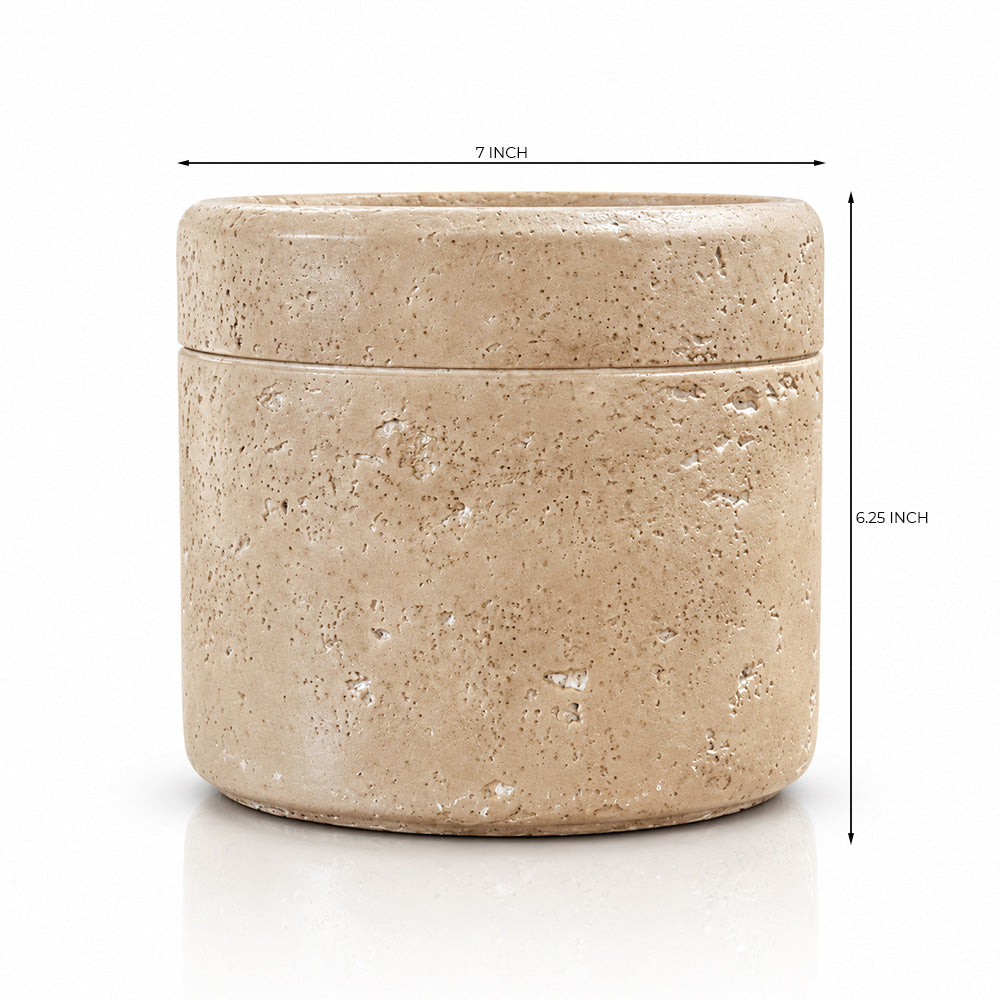 Sharona Beige Cement Large Planter Pot