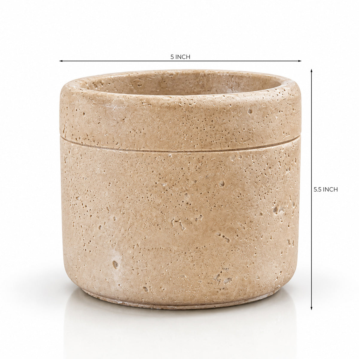 Sharona Beige Cement Medium Planter Pot