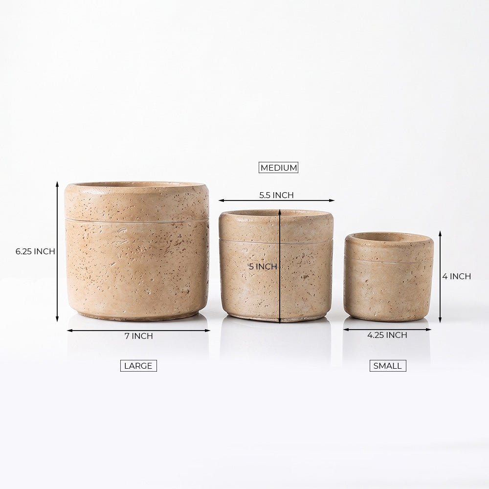 Sharona Cement Pot - All