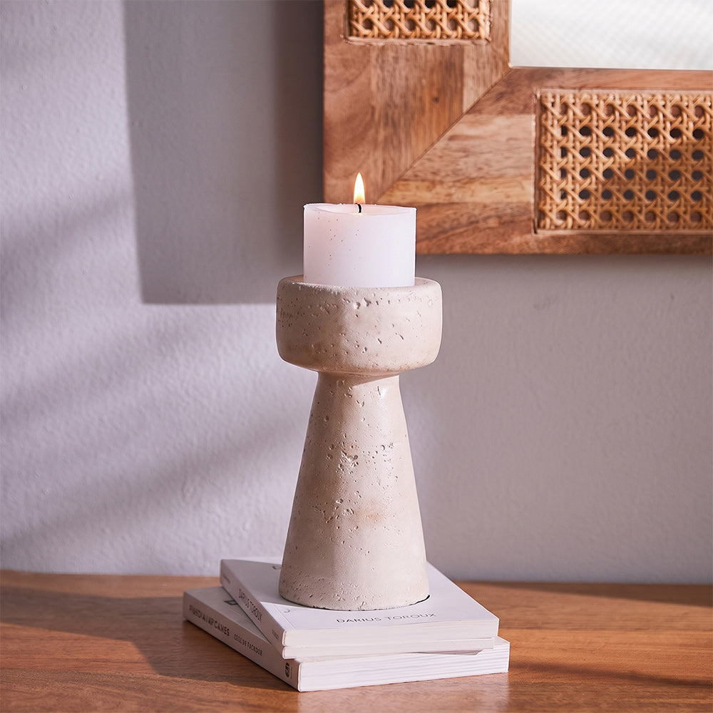 Ramones Cement Candle Holder - Small