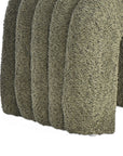The Loo Boucle Pouf Bench - Green