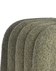 The Loo Boucle Pouf Bench - Green