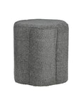Crown Luxury Boucle Pouf - Grey
