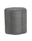 Crown Luxury Boucle Pouf - Grey