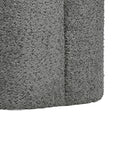 Crown Luxury Boucle Pouf - Grey