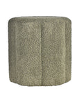 Crown Luxury Boucle Pouf - Green