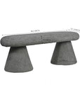 Oasis Orbit Opulence Bench - Grey