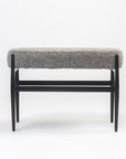Quaint Iron Bench - Grey