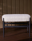 Quaint Iron Bench - White