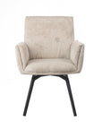 Ripple Ridge Radiance Dining Chair - Beige White