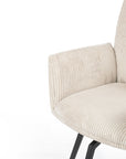 Ripple Ridge Radiance Dining Chair - Beige White