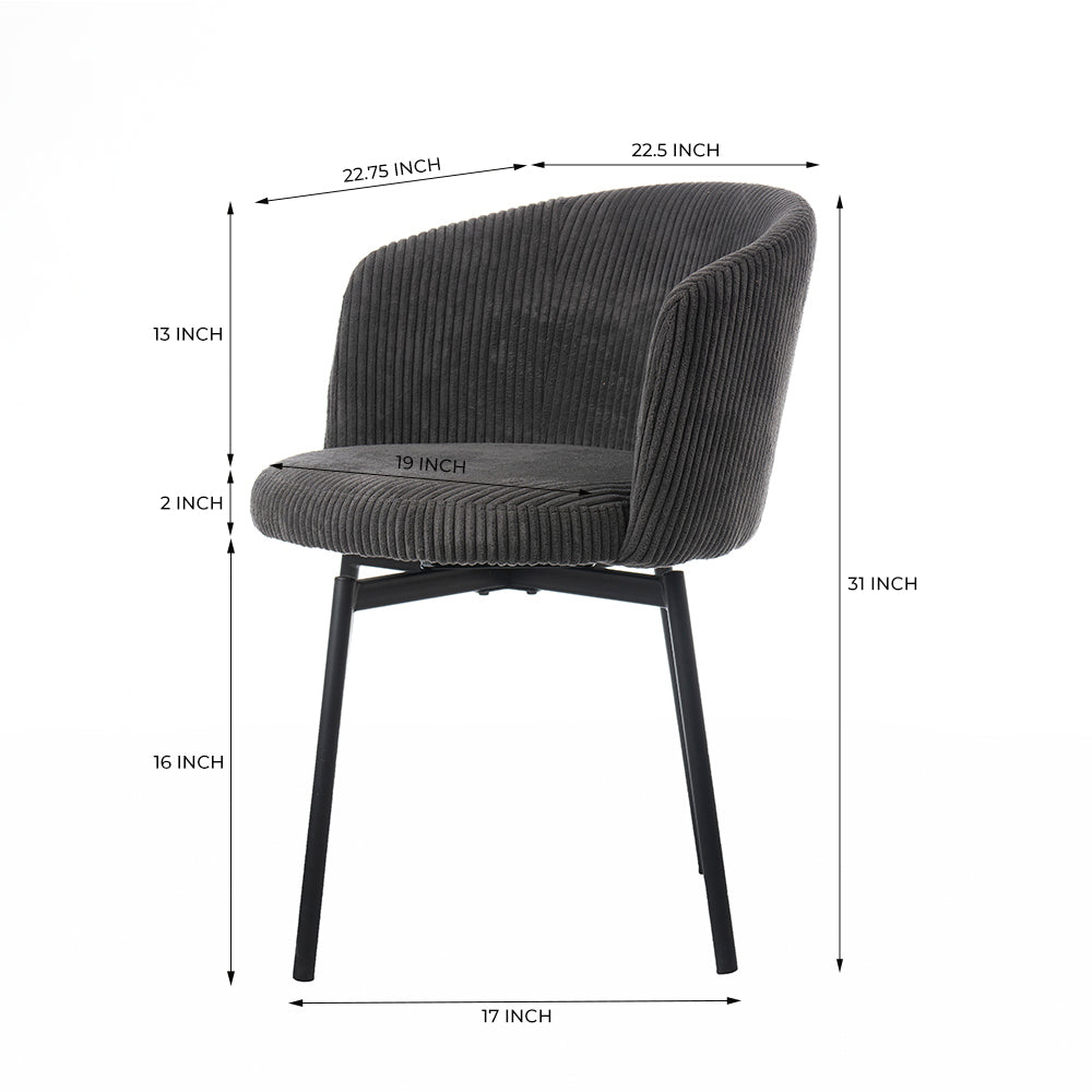 Vista Valley Vibrance Dining Chair - Grey