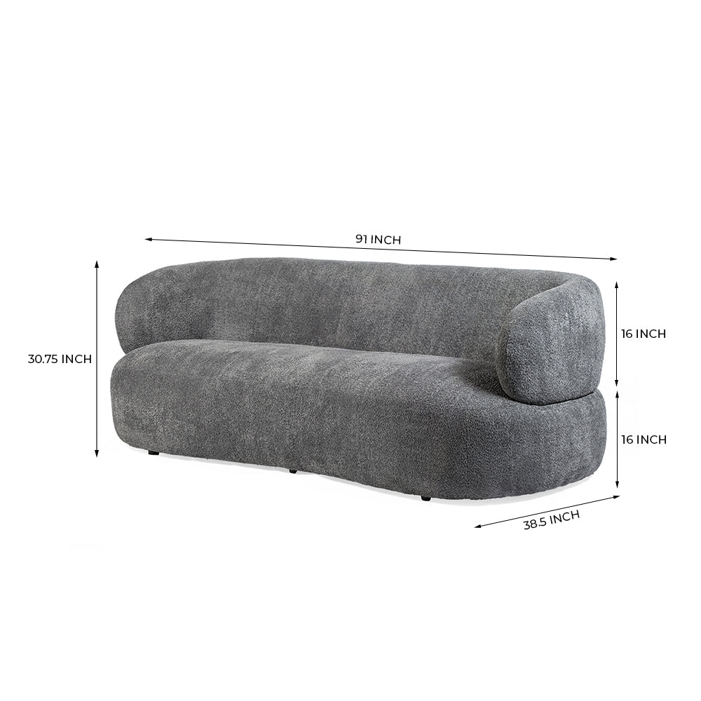Cedar Crest Charm 3 Seater Sofa - DARK Grey