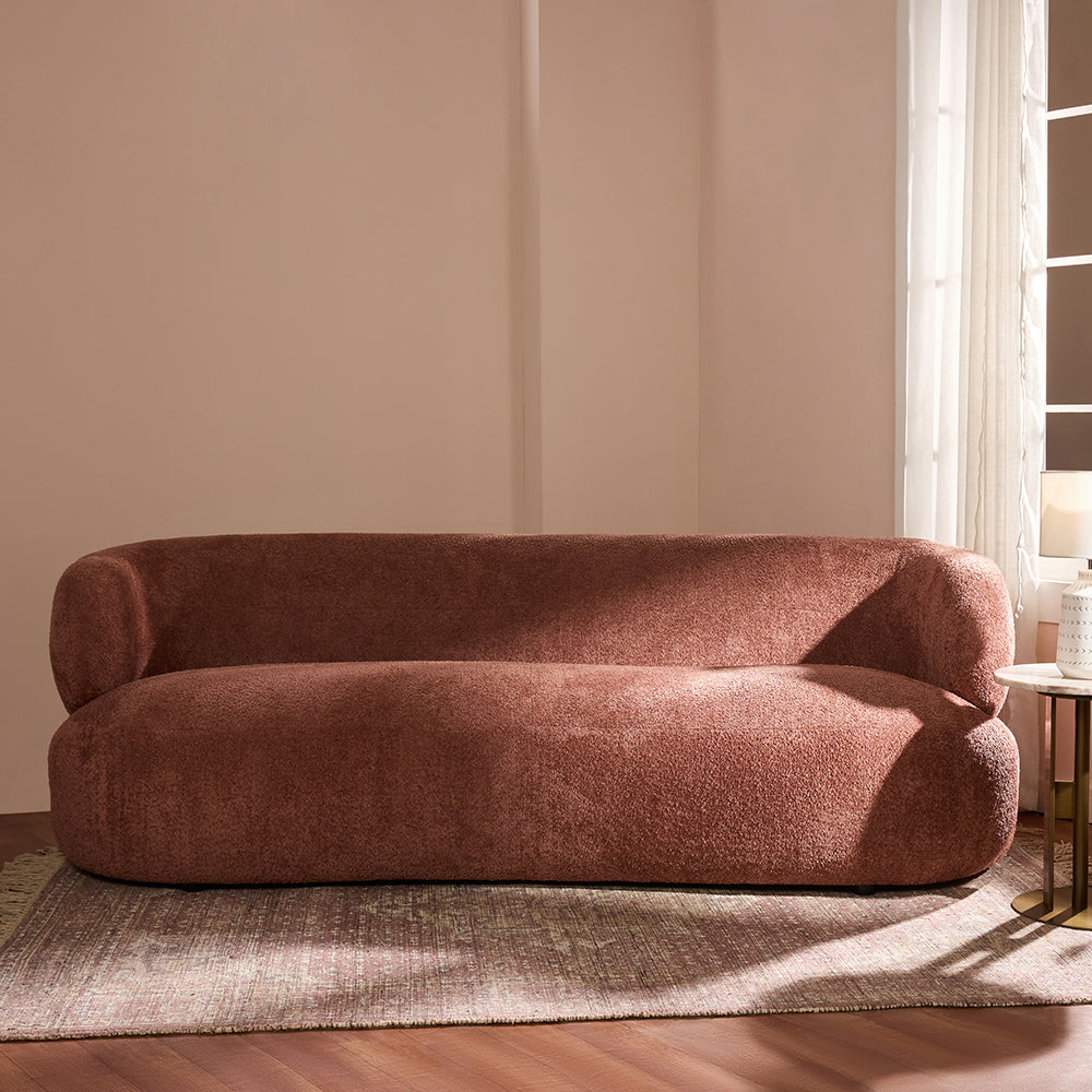 Cedar Crest Charm 3 Seater Sofa - Rose Brown