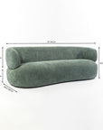 Cedar Crest Charm 3 Seater Sofa - Green