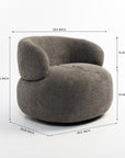 Marshmallow Dew Boucle Sofa - Dark Grey