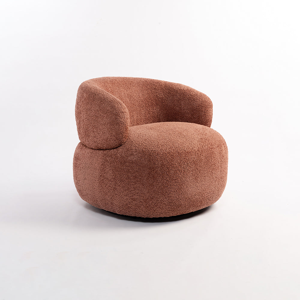 Marshmallow Dew Boucle Sofa - Rose Brown