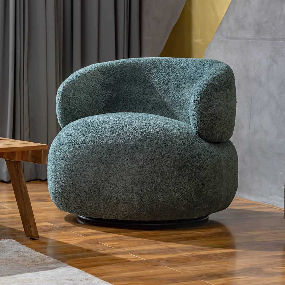 Marshmallow Dew Boucle Sofa - Green