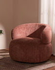 Marshmallow Dew Boucle Sofa - Rose Brown