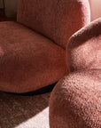 Eden End Swivel Sofa - Rose Brown