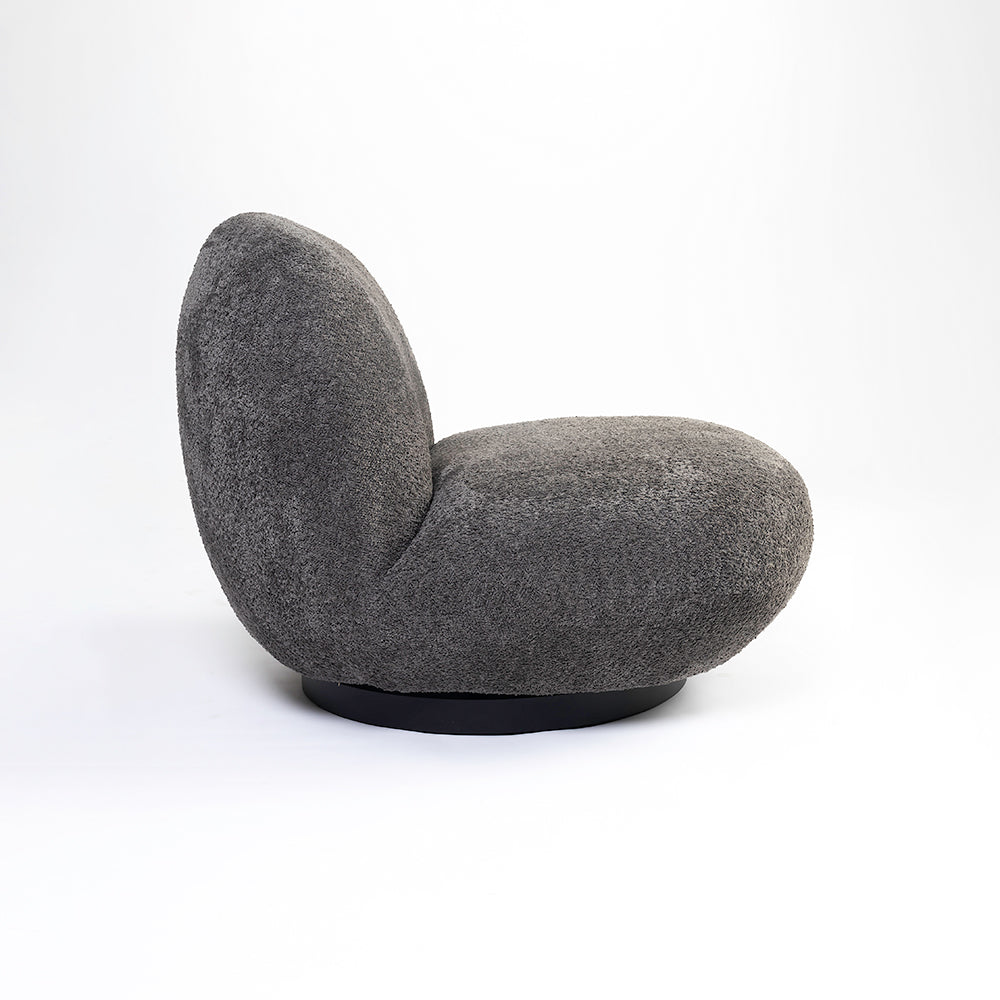 Eden End Swivel Sofa - Dark Grey