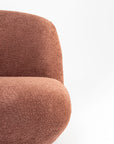 Eden End Swivel Sofa - Rose Brown
