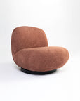 Eden End Swivel Sofa - Rose Brown