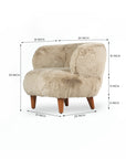 Cherry Creations Lounge Chair - Beige