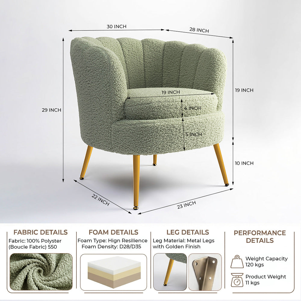 Alder Arbor Armchair - Emerald Green