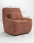 Anders Artisanal Chair - Dusty Rose Brown