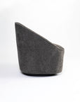 Emerald Boucle Swivel Chair - Grey