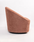 Emerald Boucle Swivel Chair - Dusty Rose Brown