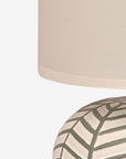 Orion Ceramic Fabric Shade Table Lamp - White