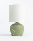 Amara Antique Aura Table Lamp - Green