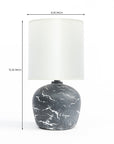 Amara Antique Aura Table Lamp - Black